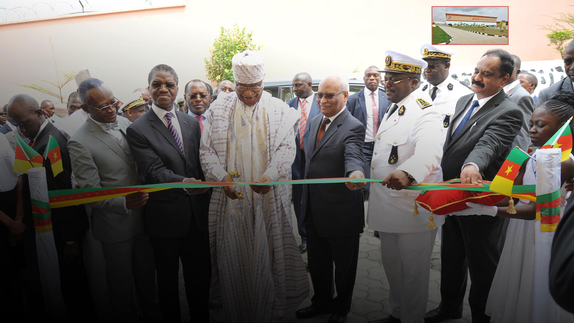 Cameroon Plant being inaugurated by the Prime Minister of Cameroon